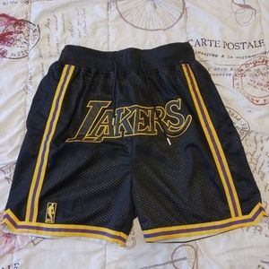 NBA Just Don LA Lakers Basketball Shorts Size Large